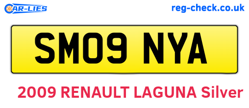 SM09NYA are the vehicle registration plates.