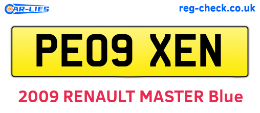 PE09XEN are the vehicle registration plates.
