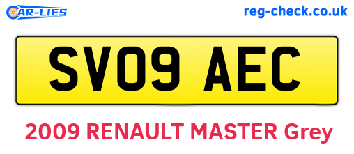 SV09AEC are the vehicle registration plates.