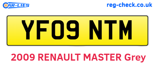 YF09NTM are the vehicle registration plates.