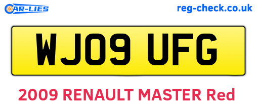 WJ09UFG are the vehicle registration plates.