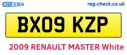 BX09KZP are the vehicle registration plates.