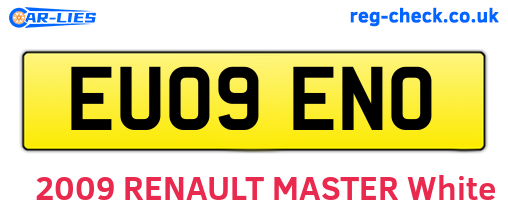 EU09ENO are the vehicle registration plates.