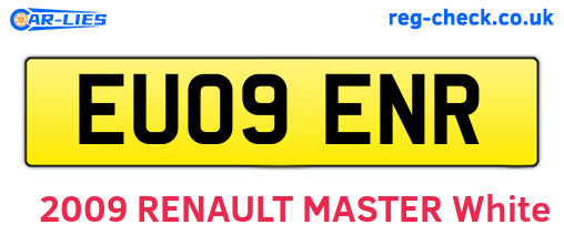 EU09ENR are the vehicle registration plates.