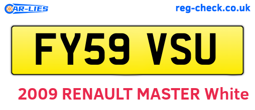 FY59VSU are the vehicle registration plates.