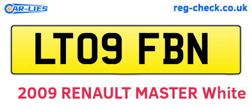 LT09FBN are the vehicle registration plates.