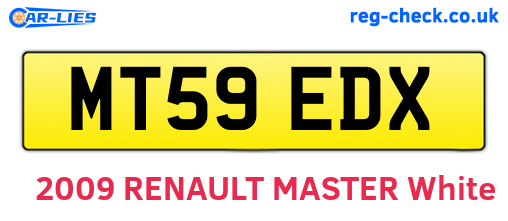 MT59EDX are the vehicle registration plates.