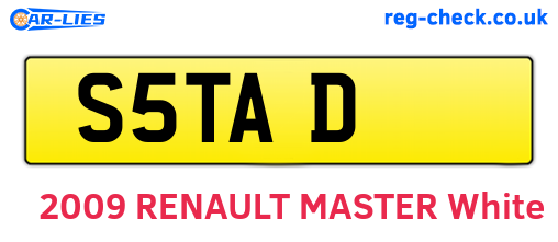 S5TAD are the vehicle registration plates.