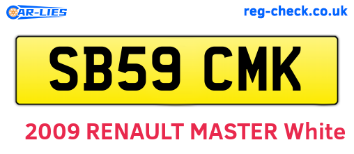 SB59CMK are the vehicle registration plates.