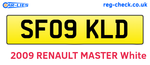 SF09KLD are the vehicle registration plates.