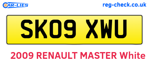 SK09XWU are the vehicle registration plates.