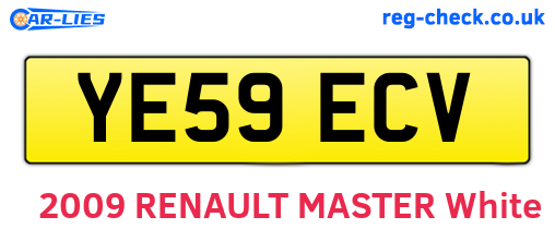 YE59ECV are the vehicle registration plates.