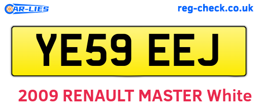 YE59EEJ are the vehicle registration plates.