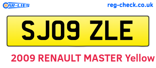 SJ09ZLE are the vehicle registration plates.