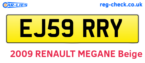 EJ59RRY are the vehicle registration plates.