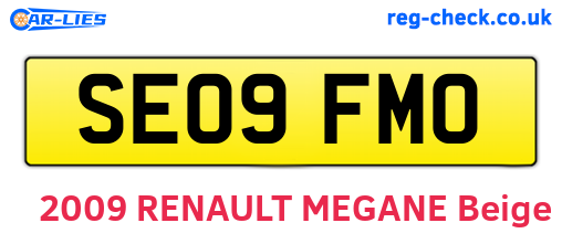 SE09FMO are the vehicle registration plates.