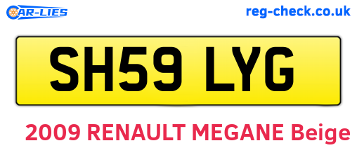 SH59LYG are the vehicle registration plates.