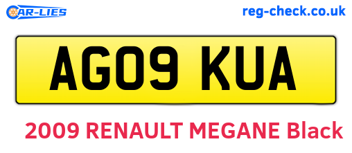 AG09KUA are the vehicle registration plates.