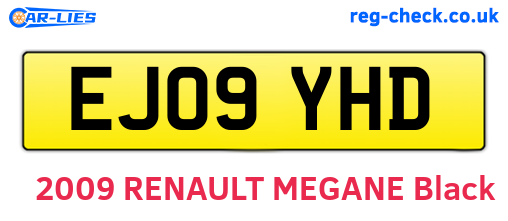 EJ09YHD are the vehicle registration plates.