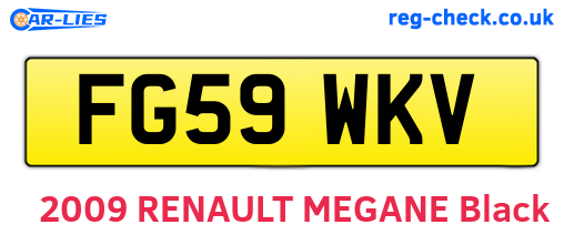 FG59WKV are the vehicle registration plates.