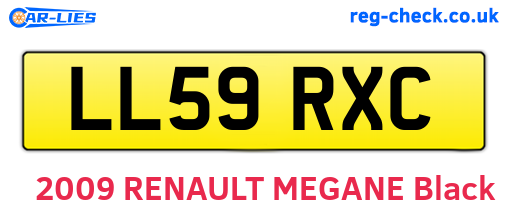 LL59RXC are the vehicle registration plates.