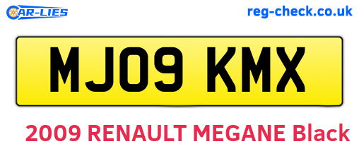 MJ09KMX are the vehicle registration plates.