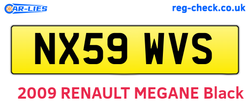 NX59WVS are the vehicle registration plates.