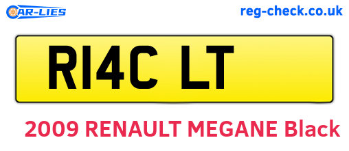 R14CLT are the vehicle registration plates.
