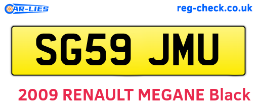 SG59JMU are the vehicle registration plates.