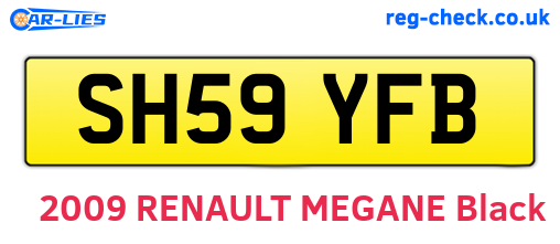 SH59YFB are the vehicle registration plates.