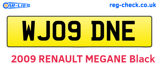 WJ09DNE are the vehicle registration plates.