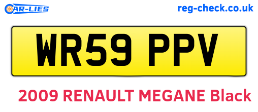 WR59PPV are the vehicle registration plates.