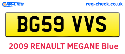 BG59VVS are the vehicle registration plates.
