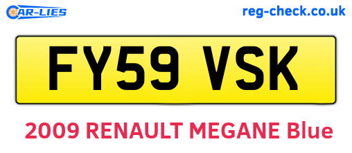 FY59VSK are the vehicle registration plates.