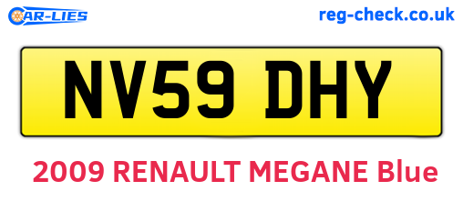 NV59DHY are the vehicle registration plates.
