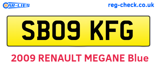 SB09KFG are the vehicle registration plates.