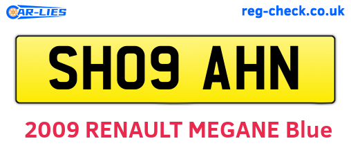 SH09AHN are the vehicle registration plates.