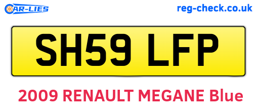 SH59LFP are the vehicle registration plates.