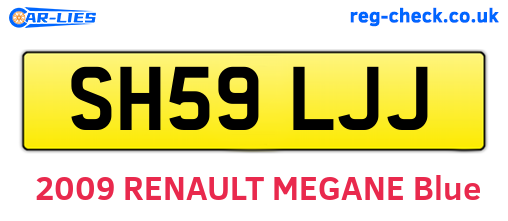 SH59LJJ are the vehicle registration plates.