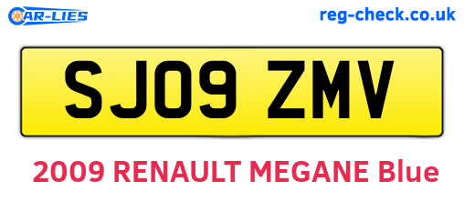 SJ09ZMV are the vehicle registration plates.
