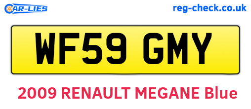 WF59GMY are the vehicle registration plates.