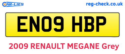 EN09HBP are the vehicle registration plates.