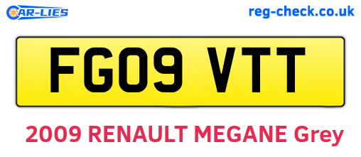 FG09VTT are the vehicle registration plates.