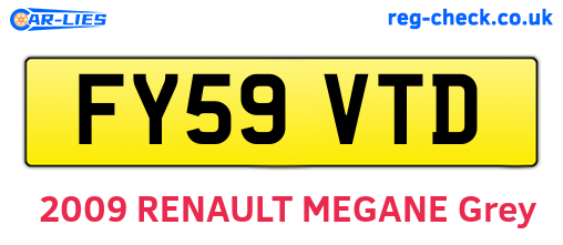 FY59VTD are the vehicle registration plates.