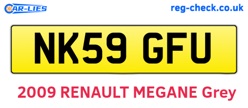 NK59GFU are the vehicle registration plates.