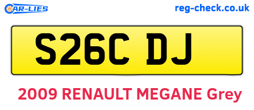 S26CDJ are the vehicle registration plates.
