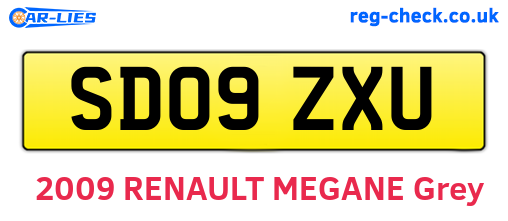 SD09ZXU are the vehicle registration plates.