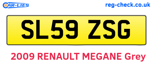 SL59ZSG are the vehicle registration plates.