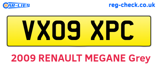 VX09XPC are the vehicle registration plates.