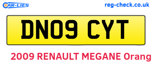 DN09CYT are the vehicle registration plates.